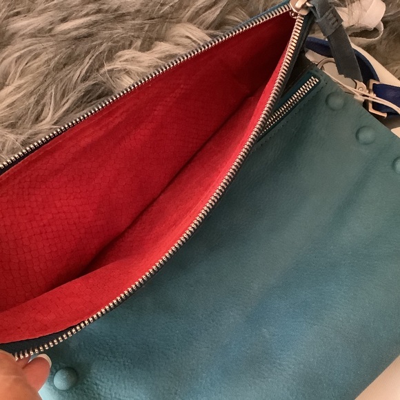 Sold Hammitt Dillon Sixth Way Leather 2ToneBlue - Picture 9 of 13